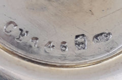 Gold over Silver A835 Bowl  WOLFERS Frères S.A. Brussels. 1942-1975 Makers Mark.